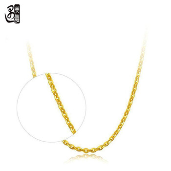 遇美鑫 黄金项链足金999百搭o字链肖邦链素链锁骨链自带送女友送妈妈