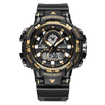 迪士尼运动手表夜光防水多功能石英表男学生六一儿童节礼物儿童玩具