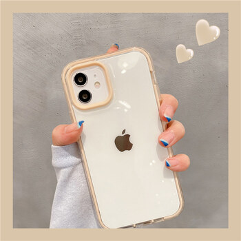 妙之选苹果12手机壳iphone12promax保护套简约纯色苹果12pro透明网红