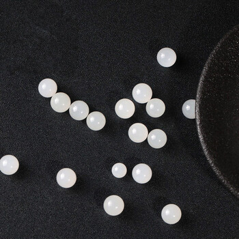 帛灵【珍藏级】天-然和田玉羊脂玉入珠散珠 男士镶嵌专用 龙珠玉石