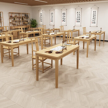 适老化养老院托老中心老年人防磕碰休闲活动练字书法绘画桌椅家具