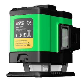 深达威（SNDWAY）绿光水平仪激光红外线3D12线贴地仪贴墙仪一体机打线标线投线仪充电锂电SW-393G标准版