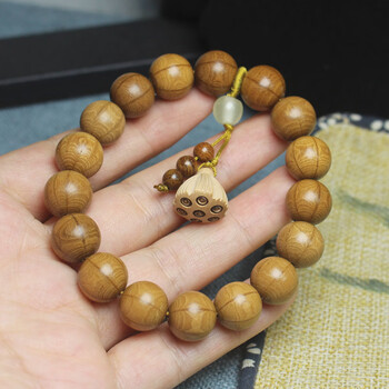奇木阁五台山六道木老料莲蓬款手串12mm降龙木文玩佛珠手串 12mm手串