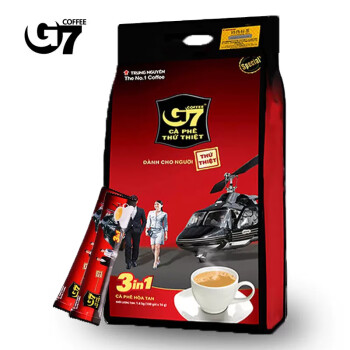 中原G7G7 中原越南进口三合一速溶咖啡1600g原味特浓16克*100条越南版 越南咖啡1600g
