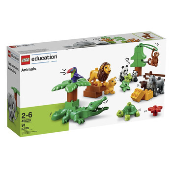 儿童拼装积木玩具steam玩具教具教育机构45029动物套装替代4501291粒