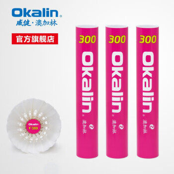 澳加林（Okalin）威健羽毛球 稳定耐打 球感清脆 性价比高 比赛训练用球 F 300 1速 1筒
