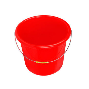 松叶森林 塑料手提水桶  水桶带盖子耐摔  红色17.5L无盖款