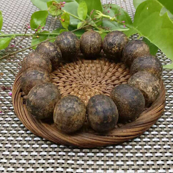 沁芳茗园 广东正宗青柑胎手串 手工打磨礼品 图色手串