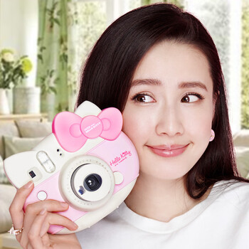烁宇通soyto富士拍立得相机hellokitty儿童可爱款女生美颜照相机含