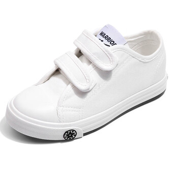 回力童鞋男儿童夏季运动鞋白色帆布鞋男童女童鞋透气小白鞋3325白色25