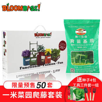 Bloombagz家庭小菜园花盆套装阳台超大尺寸花园种菜箱蔬果控根双旦种植礼盒套装礼盒 13件套 送种子 50l营养土 图片价格品牌报价 京东