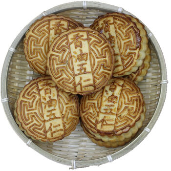 风味提浆手工香油老月饼五仁百果120g 五仁