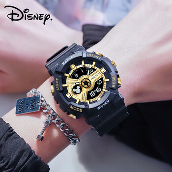 (disney)电子表运动青少年男款卡修初中生带闹钟高中学生机械儿童手表