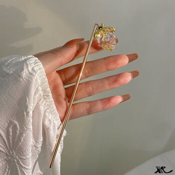 水晶草莓发簪【图片 价格 品牌 报价】-京东