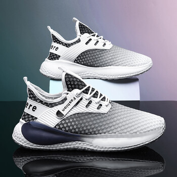 奕央  透气薄款大网眼网状夏季休闲鞋子潮鞋男夏天男生潮流百搭飞织