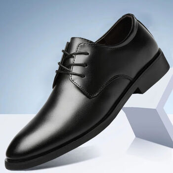 细熙皮鞋男士真软皮防臭软底防滑休闲黑色商务正装上班新郎伴郎结婚鞋