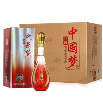 【买1箱得2箱】中国梦9A浓香型52度白酒500ML*6瓶