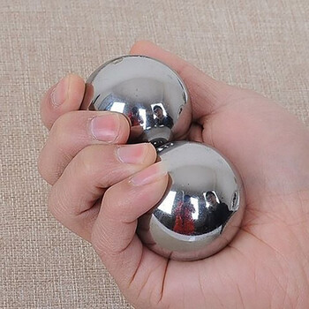 健身球手握球球实心钢球中老年人转保定铁球把玩盘练手球50mm1公斤一