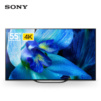 索尼（SONY） KD-55A8G 55英寸 4K超高清 HDR 智能网络 超薄OLED 全面屏电视 人工智能语音 安卓7.0