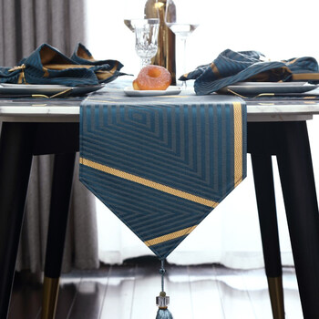 A J Home 桌旗美式轻奢茶几旗布欧式高档电视柜盖布现代简约北欧定制餐桌布科斯达桌旗 青黛蓝 仅桌旗1件 定制30 160 图片价格品牌报价 京东