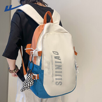 回力书包大容量初高中大学生撞色双肩包百搭时尚潮流高颜值背包电脑包