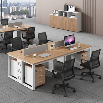 曾皇办公桌椅组合办公室员工位简约现代2人4人6人位工位桌职员办公桌