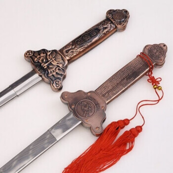 溥畔老年人武术剑可伸缩伸缩剑方便太极剑可折叠古风儿童玩具金属