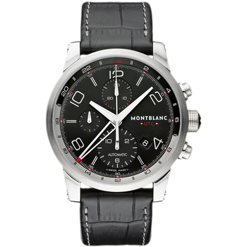 二手99新未使用万宝龙时光行者系列精钢自动机械男表u0107065