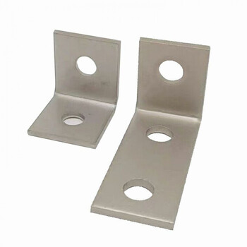 定制镀锌c型钢两孔三孔四孔直角连接片太阳能光伏支架转角加厚l型角码