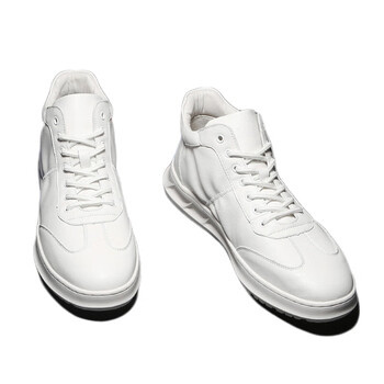 新款高帮潮鞋男时尚潮流小白鞋百搭系带高帮鞋精神小伙鞋 72966黑色