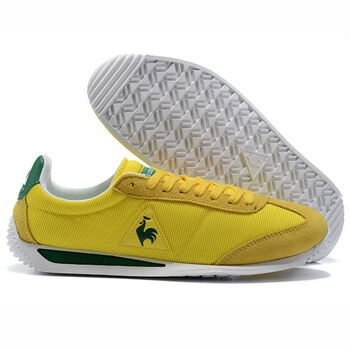 乐卡克法国公鸡男鞋全黑色男鞋休闲男女士情侣运动鞋阿甘跑步鞋子