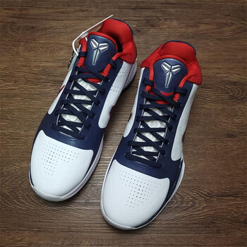 帅电zoomzk5白蓝usa男子低帮实战篮球鞋运动鞋男386430103kobe科比5