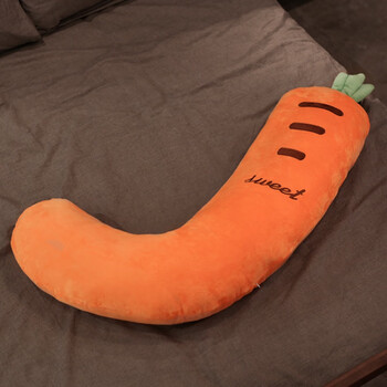 胡萝卜(j型侧卧睡觉抱枕) 人体学j型侧卧枕