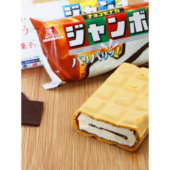 日本森永冰淇淋巧克力块夹心香草威化三明治雪糕赏味榜top冰激凌森永