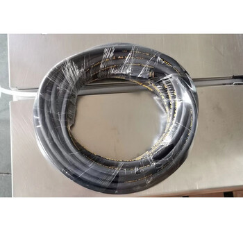 高压清洗机配件洗车水枪高压钢丝管 2.6kw-3.4kw管子15米
