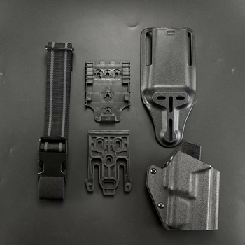 腰部式快拔套g17/g19枪套无锁kydex带下挂战术灯x300x400g45格洛克k板