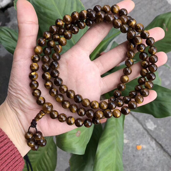 天然金丝海柳手串108颗佛珠男女饰品礼物文玩黑珊瑚树2.
