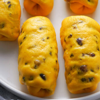 食芳溢玉米热狗卷馒头儿童卡通香肠卷营养早餐包子花卷加热方便速食