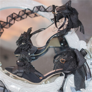 爱瑞妍lolita鞋高跟鞋洛丽塔花嫁鞋子深海屿你tonight深海医院lo娘