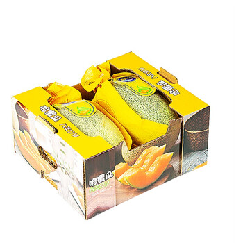 正宗吐鲁番火焰西州蜜瓜新鲜水果脆甜香密瓜 优选2粒哈密瓜精美礼盒装