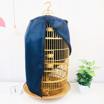 鸟笼笼衣加厚罩衣笼布保暖用品挡风防雨遮光配件 欧式圆形鸟笼笼衣