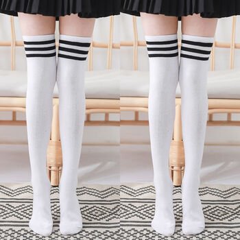 女孩jk袜小中大童及膝袜夏季半腿足球袜校服短裙袜中筒袜小学生高筒袜