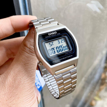 casio卡西欧 海外代购【jony-j豆芽同款】  复古表方块反显手表b650wb