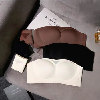 cailuokelu ck璐安卡1/2罩杯200八爪鱼无肩带无钢圈舒服透气内衣小胸