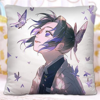 蝴蝶忍谷子周边 虫柱抱枕鬼灭之刃动漫来图定制靠垫送女朋友 蝴蝶忍