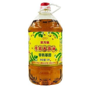 浓香笨榨熟豆油东北大豆油5l非转大豆食用油东北大豆油5l单桶