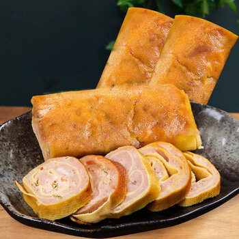 金丝肉卷 金丝豆皮肉卷鸡胸肉高蛋白网红零食解馋代餐卤味夜宵速食