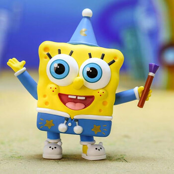 海绵宝宝睡衣派对系列盲盒可爱呆萌创意礼物 隐藏款-海绵宝宝