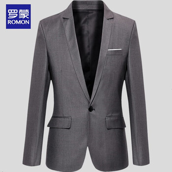 休闲韩版修身单排一粒扣青年秋冬季外套小西装伴郎新郎结婚商务休闲