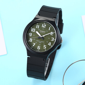 卡西欧(casio)男女手表小黑表学生表简约石英中性表 百搭休闲时尚运动